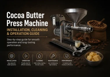 how to install clean and operate a cocoa butter press